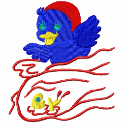 Small Birds Embroidery Design 12